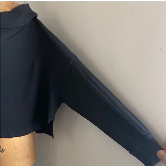 Free People] Charcoal Cotton Waffle Oversize Top - Picture 12 of 16